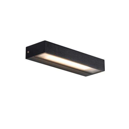 Moderné nástenné svietidlo čierne vrátane LED IP65 – Hannah