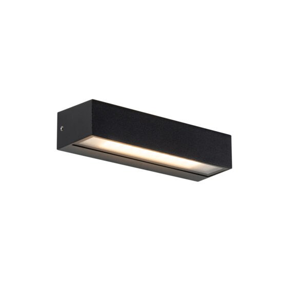 Moderné nástenné svietidlo čierne vrátane LED IP65 – Steph