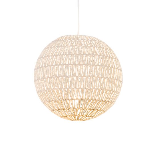 Retro závesná lampa biela 40 cm – Lina Ball 40