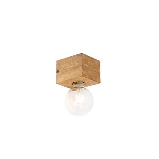 Vidiecka nástenná lampa drevo – Bloc