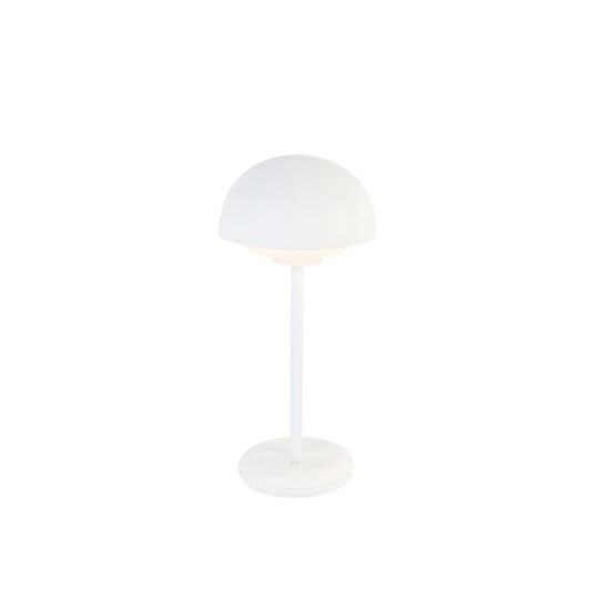 Stolná lampa biela vrátane LED dobíjacieho a 3-stupňového dotykového stmievača – Maureen